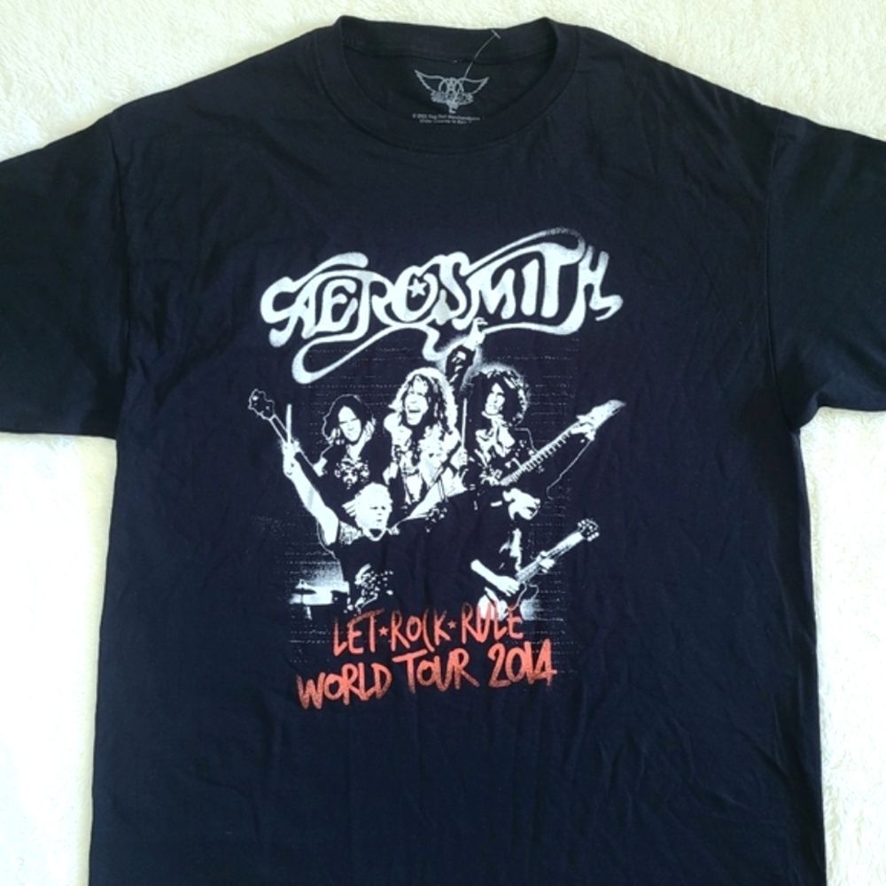 Aerosmith🎶 "Let Rock🎸 Rule World🌎 Tour 2014" Graphic Tee👕 - Picture 10 of 10